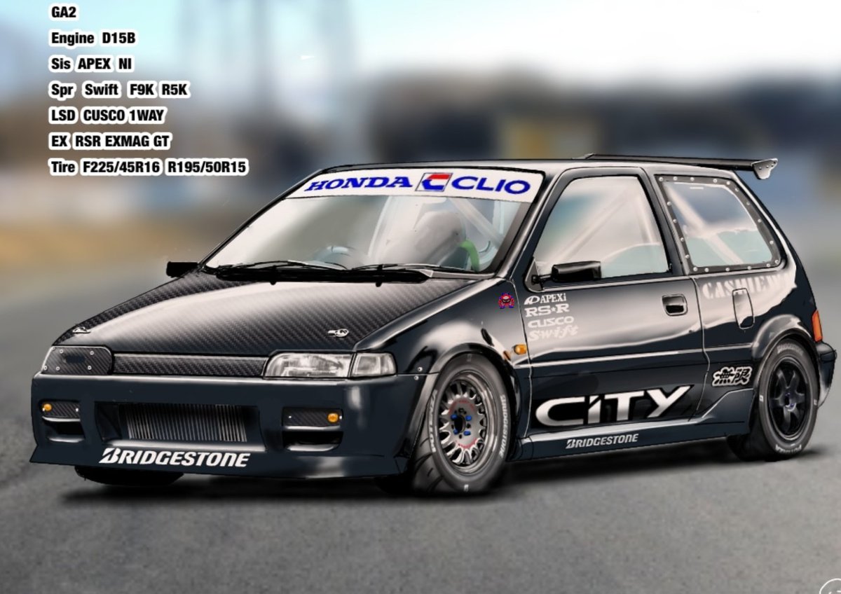 HamaYuki55's tweet photo. A little tribute to my old ride—rebuilt the way I always wanted. 
昔の愛車をイラストですこ〜しだけ好みに仕上げた感じ？（笑）
EF系シビックは見かけるけど
シティって見たことあります？
 #HondaCity #GA2 #HondaLife #JDM #JDMStyle #CarIllustration   #Illustration https://t.co/Xe62F8O8Du