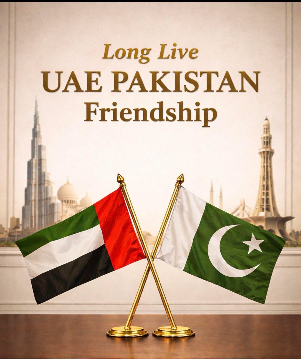 aatanha's tweet photo. UAE 🇦🇪 and Pakistan 🇵🇰 relations are, and will ALWAYS remain, strong, deep rooted, strategic and enduring.  These ties are are built on mutual love and respect, shared values and a brotherhood that lives in the hearts of our people. 🇦🇪❤️🇵🇰 https://t.co/JTu41o3J6G