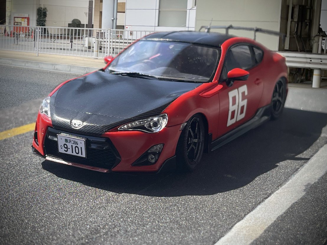 pancyooo's tweet photo. カナタの86は同一車体を段階でチューンナップしているのでナンバープレートは変わらず🚗✨✨✨ https://t.co/z3QX5osr54