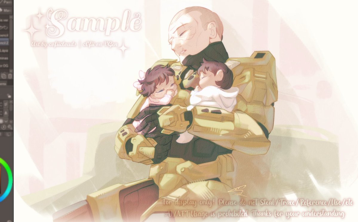cofii117's tweet image. I just think Master Chief gives girl dad vibes 🍼
#HaloSpotlight #yumeship #masterchief