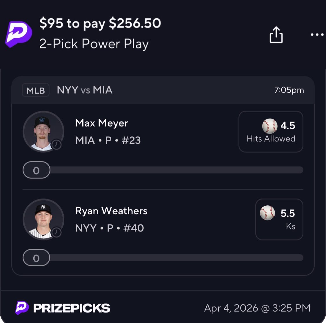 yge305's tweet photo. 2 PICK NUKE LOCK OF THE DAY

DISCORD➡️ https://t.co/wxbSNgznpC

MAX BET🔐

BOOKMARK THIS 🔖 

#mlb #nrfi #yrfi #prizepicks #mlbpicks #mlbprops #baseball #newyorkyankees #miamimarlins #fyp #viral 

 Max Meyer for Miami marlins
Ryan Weathers New York Yankees https://t.co/IgEFRczjK8
