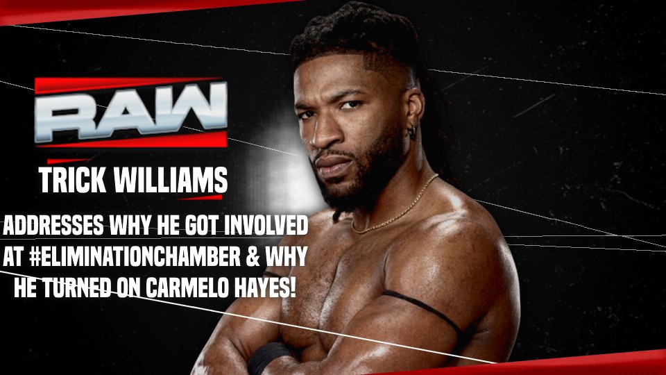 jva_universe's tweet image. Trick Williams will open up about his betrayal of Carmelo Hayes back at #EliminationChamber &amp;amp; in the #WWERaw main event Solo Sikoa apparently has asked for the opportunity to "Acknowledge" Roman Reigns after his loss at #EliminationChamber!
