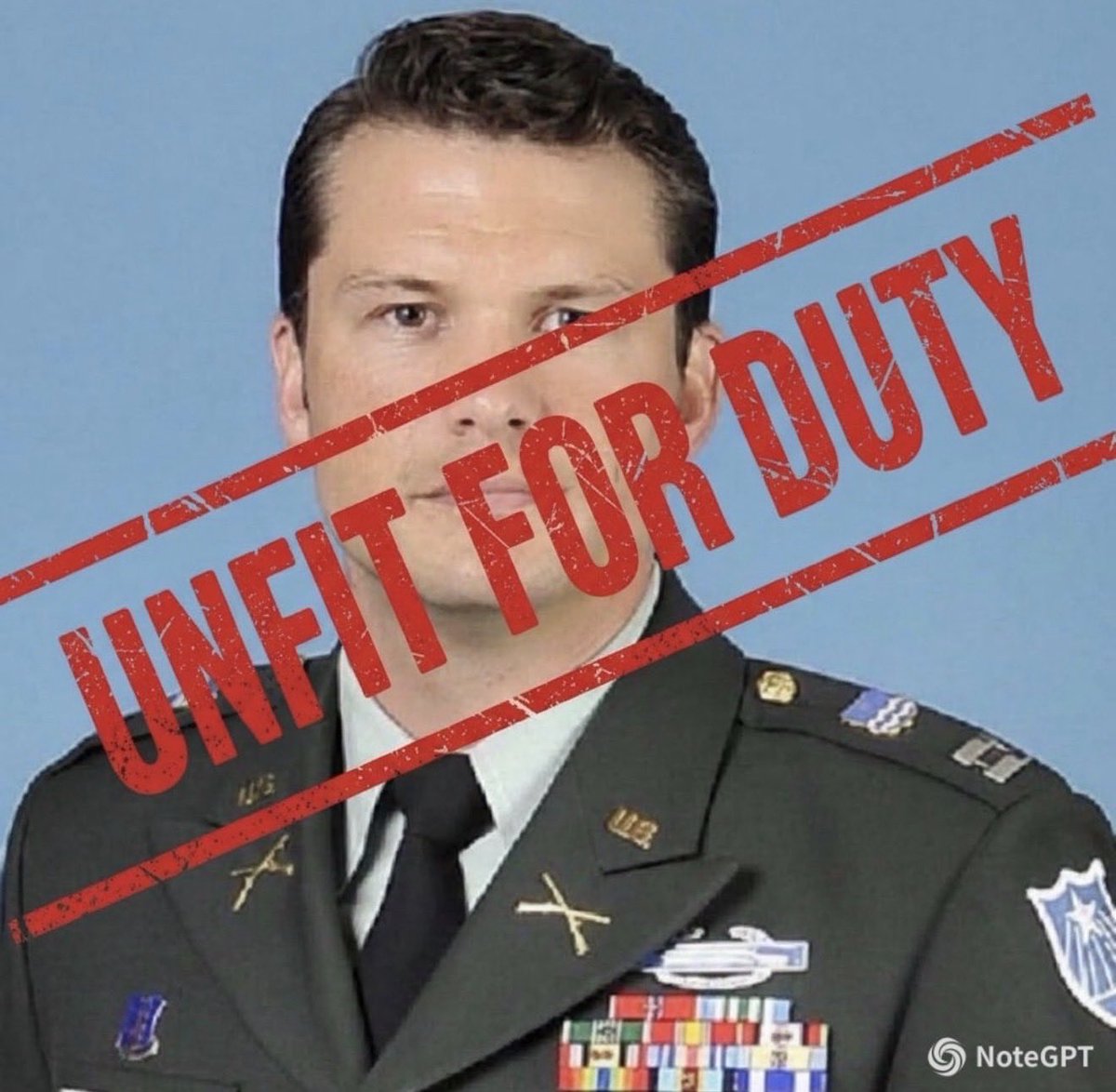 XRC6469S's tweet photo. @TheAtlantic @RadioFreeTom Hegseth was deemed unfit to serve at the rank of Major and was thankfully kicked out of the military before he could do grave damage to our country. Only an idiot would promote this drunk, credibly accused of a rape, to Secretary of Defense but here we are. He's now losing a war. https://t.co/E1dwjrMtPo