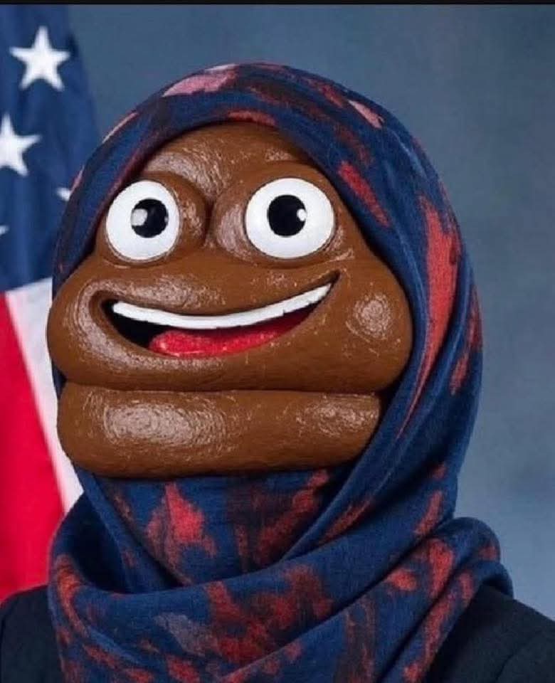 BrandonFolsom15's tweet photo. @Ilhan Stfu you POS libtard and go back to Somalia https://t.co/67RKdZqQL7