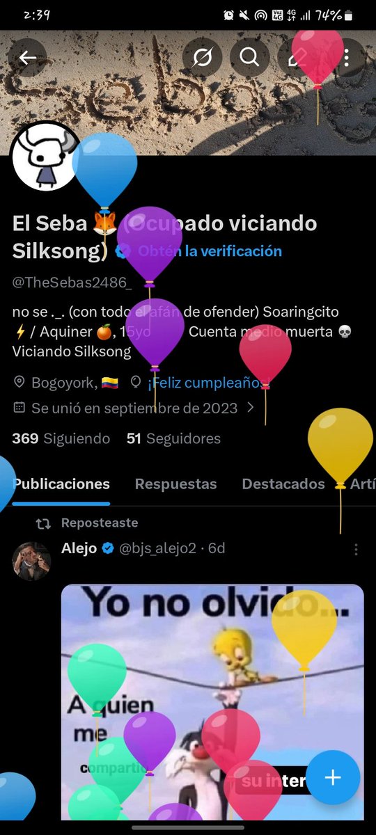 El Seba 🦊 (Ocupado viciando Silksong) tweet media