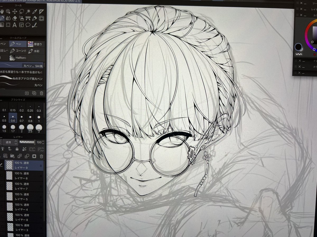 e_tatutatu's tweet photo. 髪の毛描くのが好きな人間の進捗
_(›´ω`‹ 」∠)_
またもや塗る未来を想像して…笑いが止まらんッ！！！
髪の毛描くの好きじゃぁぁああああ！！
#wip #イラスト #よその子 https://t.co/s30ZYoBi4D