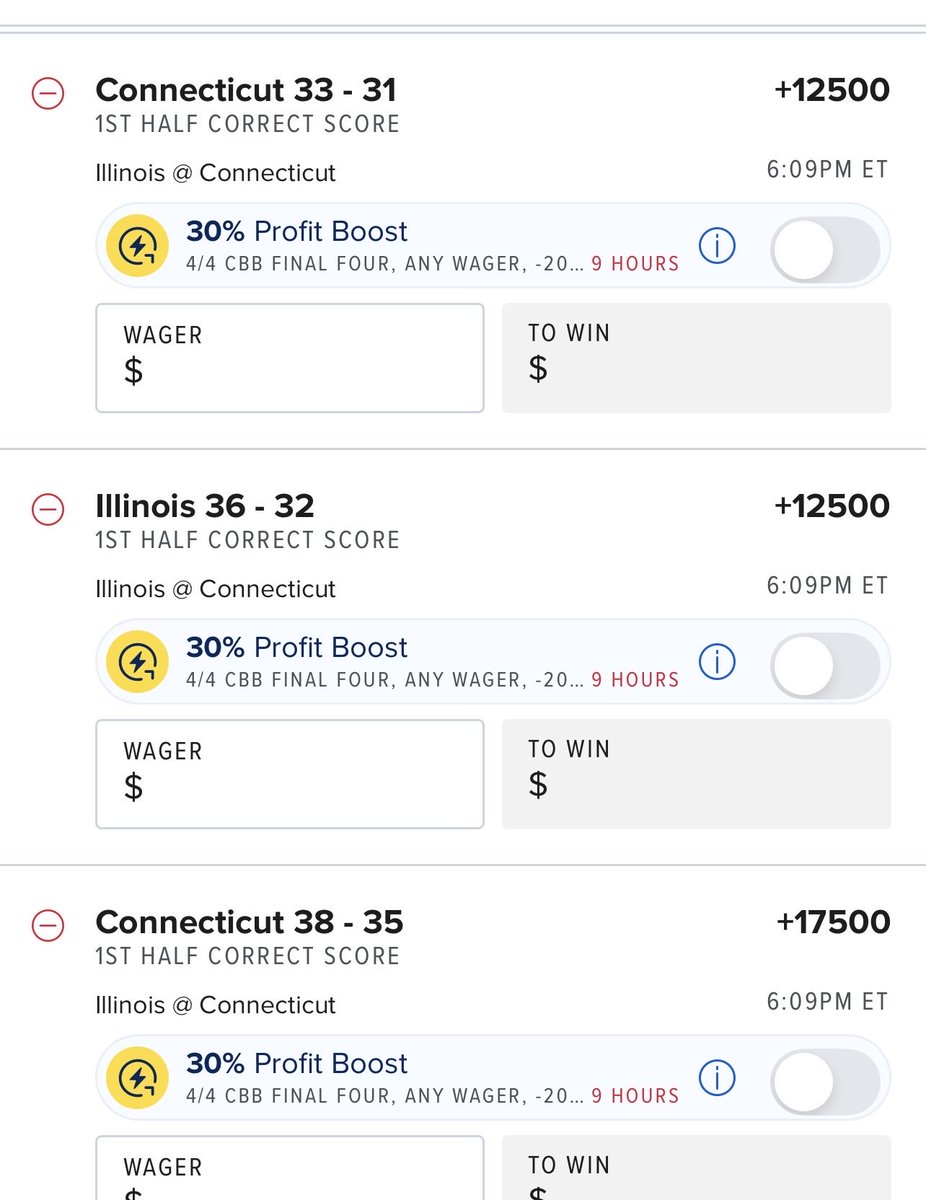 GuppyMoney's tweet photo. Saturdays #FreePlays
#CBB 
Creighton +1 -110 1u

ILL 1H TT O 33 -110 1u
ILL 1H ML -120 1u

Michigan U 157.5 -110 1u 

#Bestbets #FinalFour #NIT 

HERES some exact scores for 

ILLINOIS VS UCONN https://t.co/yG7ByUdFQY