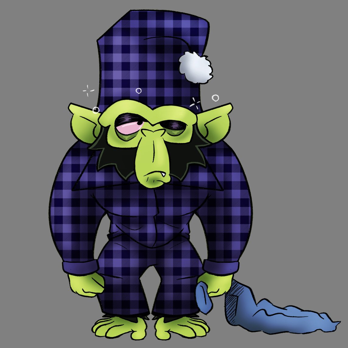 Cook1eCr00k's tweet photo. I was playing the Tomodachi Life demo the other day, and seeing my Mojo Jojo mii in his jammies gave me inspiration https://t.co/FiyHIFGC3W