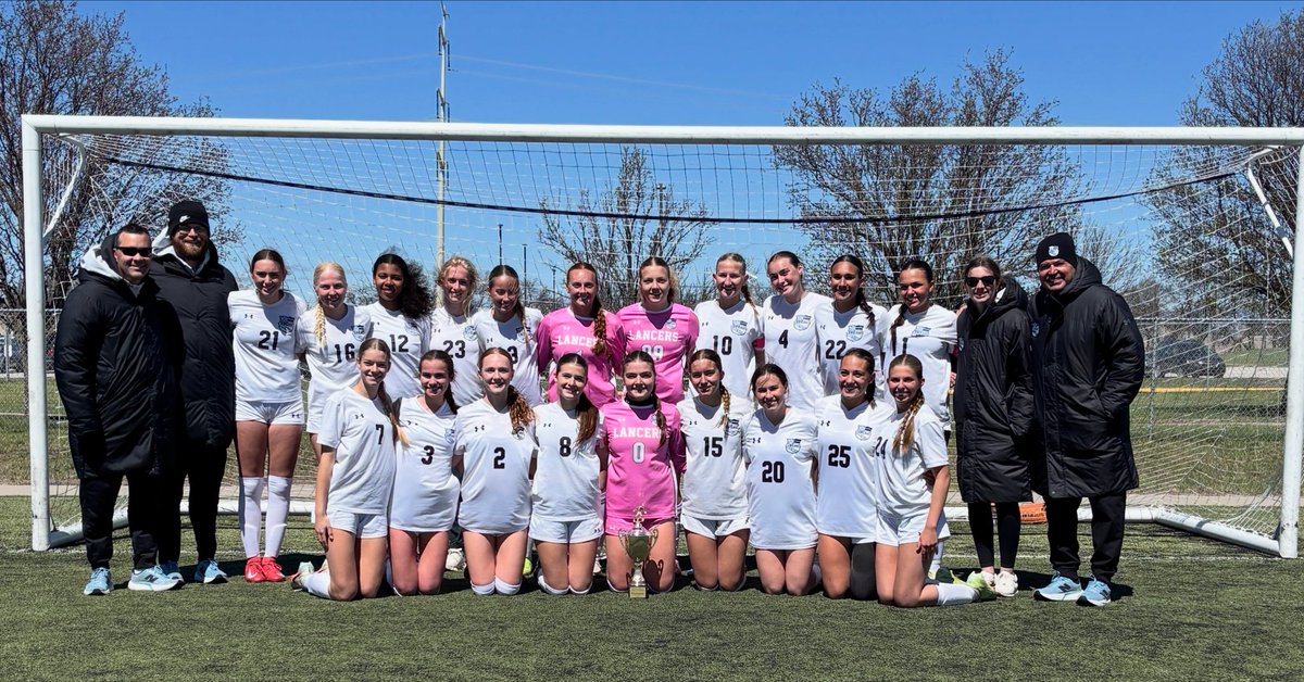 smesoccercoach's tweet photo. GREAT WIN today by the ladies! We win the Olathe Northwest Invitational Tournament 2-2 (3-2 PK’s) over BVSW!
 Congrats ladies and enjoy the moment! Back to work on Monday!

G: Lucas, Mosher
A: Harris
Winning PK: Stover

SME 3-0-0 https://t.co/Qe6odMhmZ0