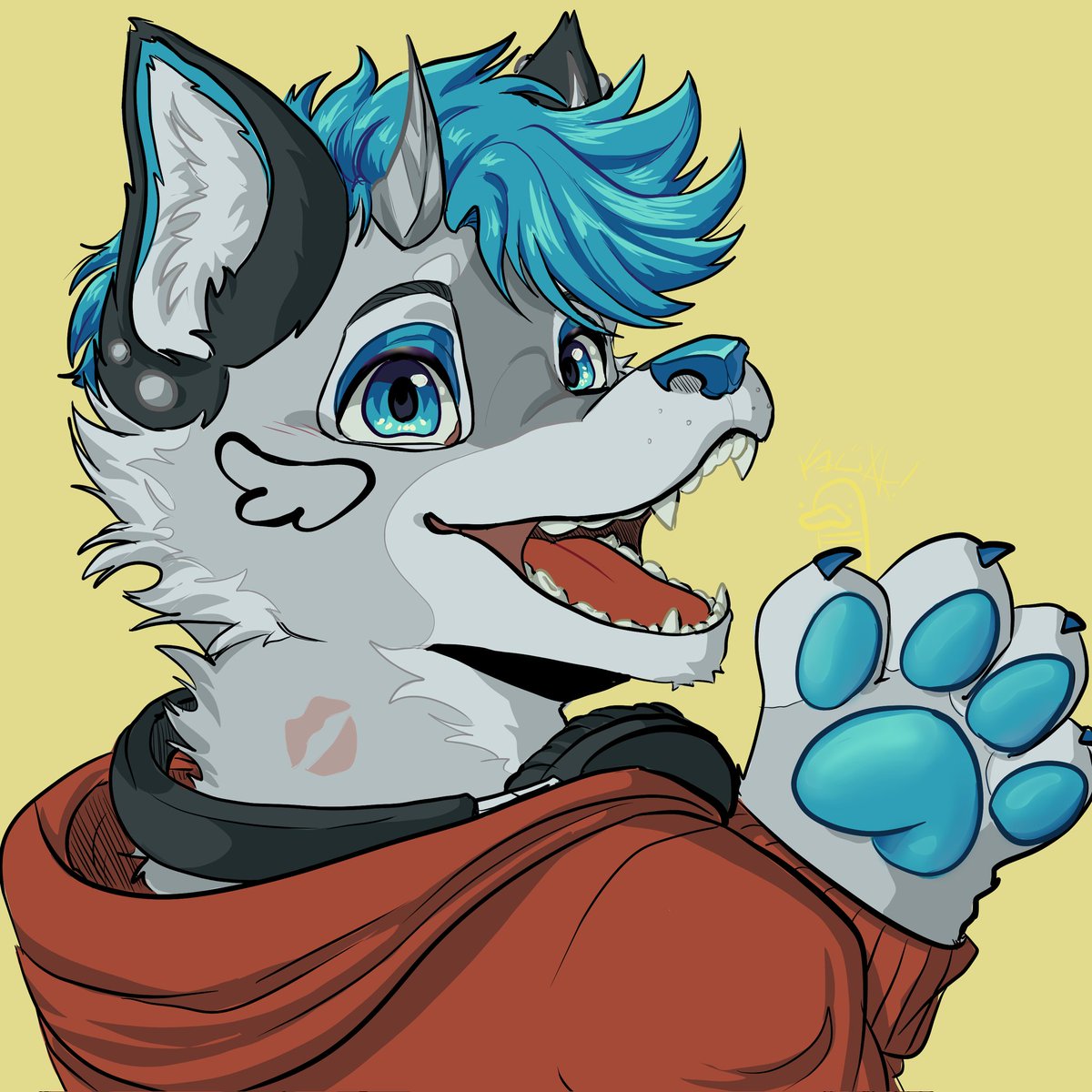 A little drawing made for my hubby @VyronWolfie  hope your day gets better Hun 🫶