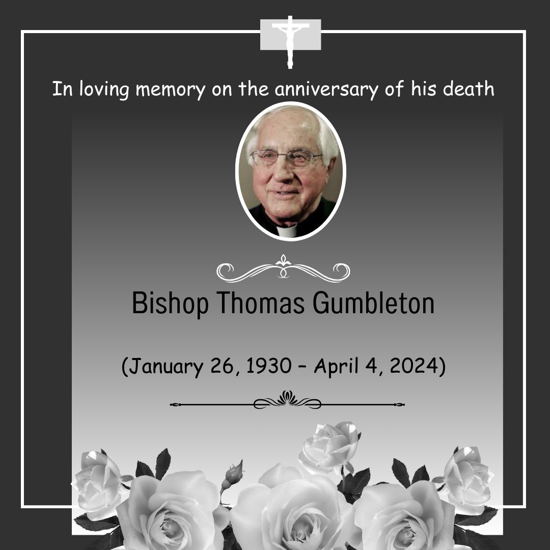 OrbisBooks's tweet photo. In loving memory on the anniversary of his death. Bishop Thomas Gumbleton(January 26, 1930 – April 4, 2024) to find out more about him please take a look at:
https://t.co/AsPs28FqIi
#deathdate #bishopgumbleton #bishopthomasgumbleton https://t.co/Pv7XpvfnFn