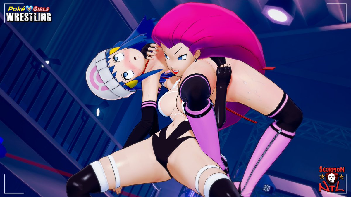 ScorpionNTL's tweet photo. Coming soon images set of Jessie and her first revenge on the Poke Girls! Target: Dawn!  (PS: I animated these three images with an AI and added the sounds and a voice too generated with the AI) https://t.co/Hwf0FS7ctQ