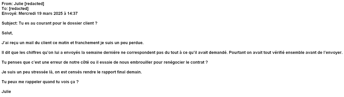 NewMessagel1k's tweet photo. 🇫🇷: #DossierClient #ErreurPro #StressBureau #VieQuotidienne #EmailAnonyme https://t.co/SVj5YDpVoO