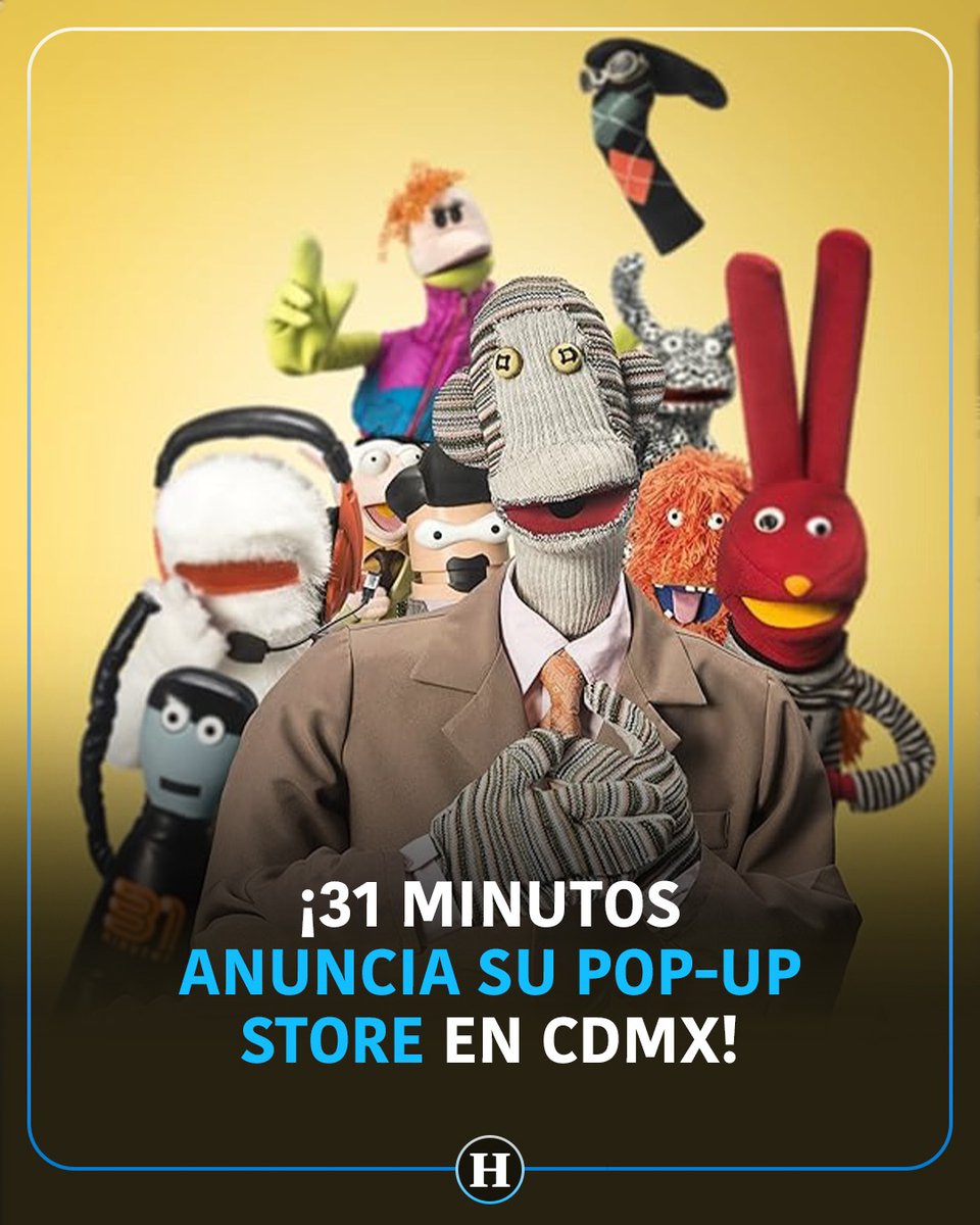 heraldodemexico's tweet image. #OMG | ¡Atención fans de 31 Minutos! 🤩

La fiebre por el noticiero más veraz de la televisión chilena regresó a la capital mexicana ya que se anunció la apertura de una Pop-Up Store en el corazón de la ciudad.  La tienda está ubicada en VAVAVA SHOP, situada en la calle Gral.