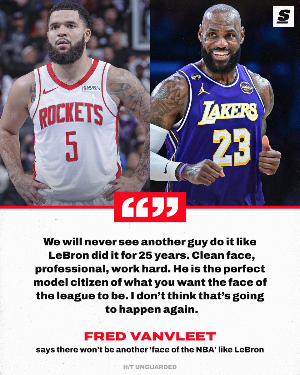 FVV says the NBA will never have another face of the league quite like LeBron. 👑