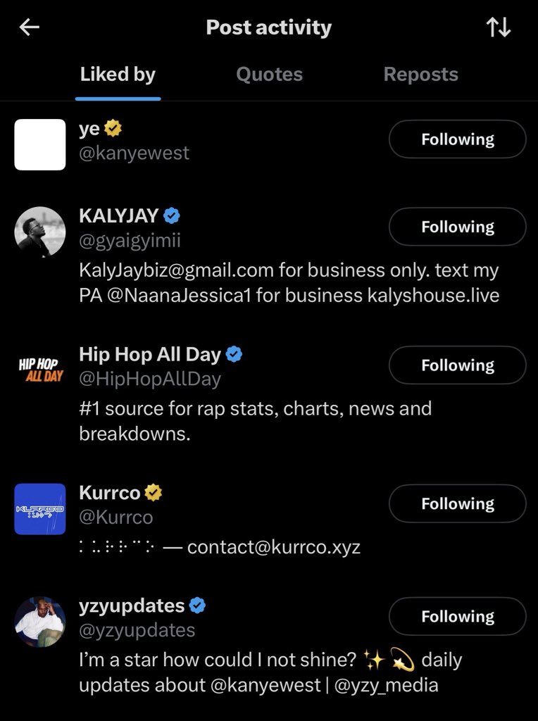 Ye Streams tweet media