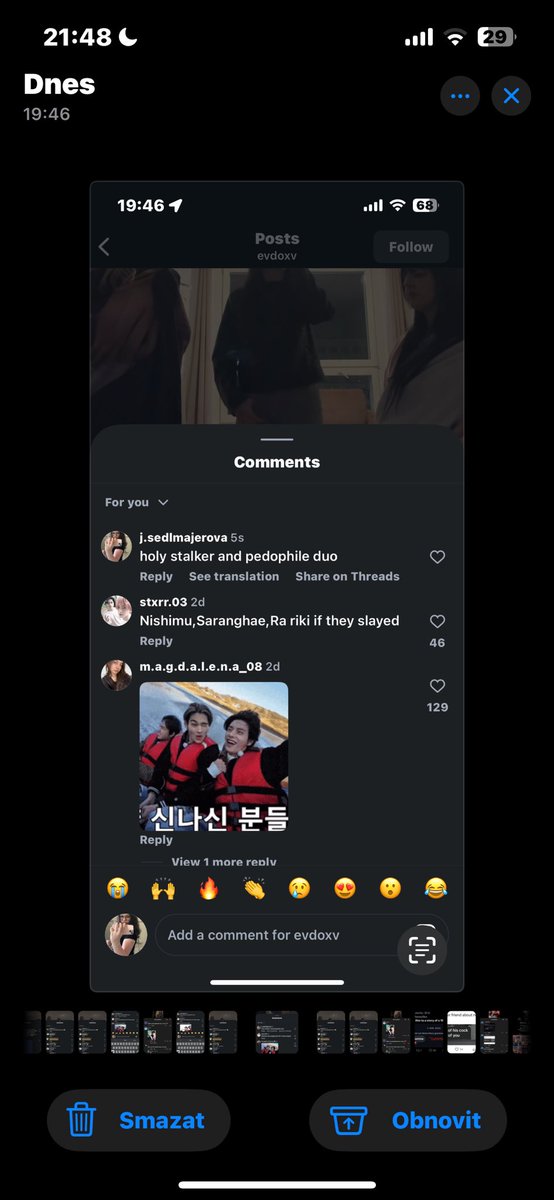 xcvloren's tweet photo. I think she got scared or sum 🤣 (she removed videos with Mel btw both from ig and tt) https://t.co/4j2hK19qWA