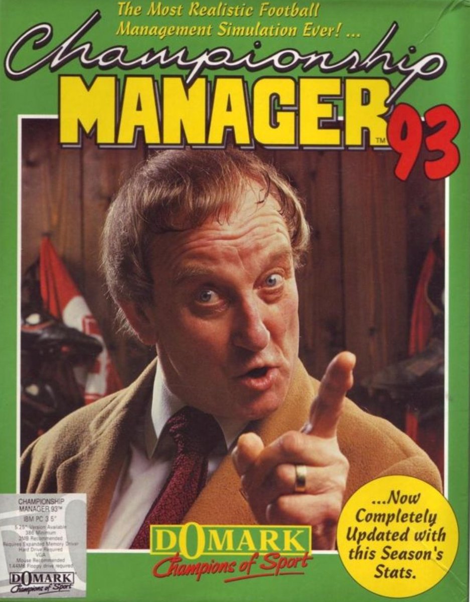 footballmemorys's tweet image. Championship Manager 93

#Management #MobyGames #Domark #FootyGames