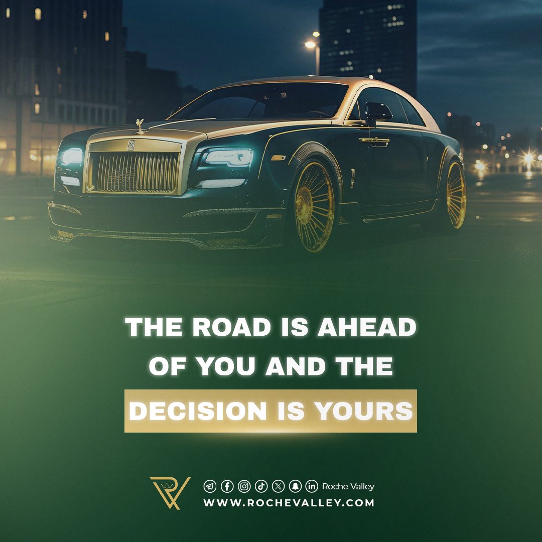 RocheValley's tweet image. The road is ahead of you,
and the decision is yours. ✨🚘
#RocheValley #RV #FullControl #LuxuryDrive #RefinedJourney #QuietLuxury #PremiumExperience