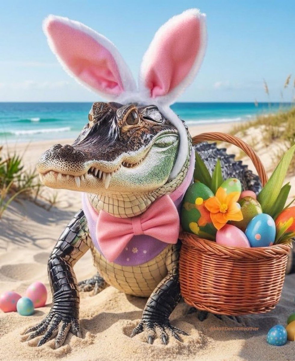 itsjesusgabriel's tweet image. 🚨 WARNING: FLORIDA EASTER BUNNY BITES — DO NOT APPROACH, FEED, OR TAUNT!!! 🐰🐊

#Easter2026 #EasterBunny #FloridaEaster #GatorBunny #HappyEaster