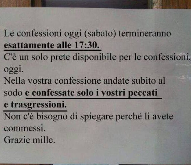 Il Signore non ha dato a tutti il dono della sintesi.