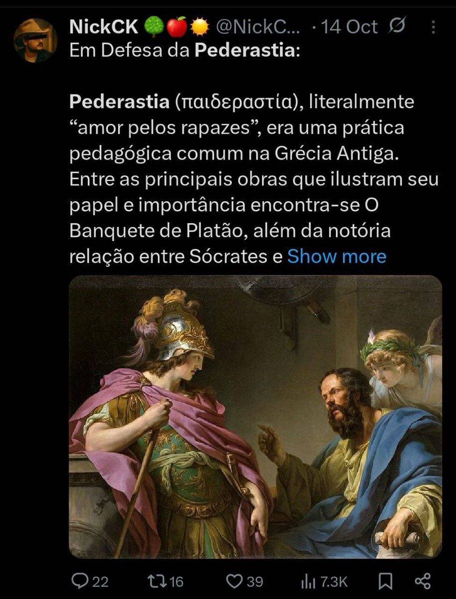 sublambx's tweet photo. Olha só que resenha hein!!!
Grande NickCK defendendo pederastia e fazendo parte de grupo nazi… https://t.co/tbCRblI6z5