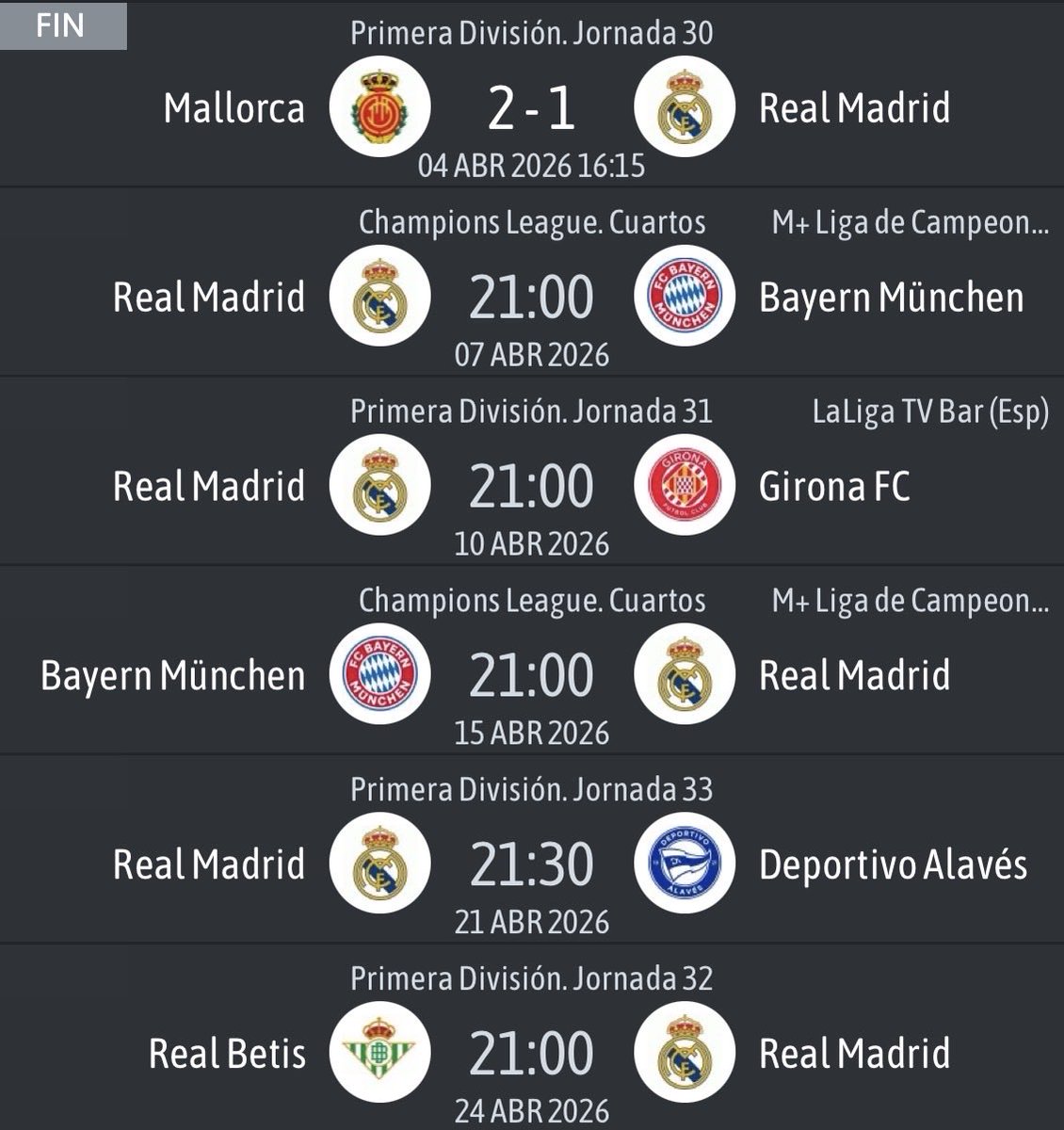 Madrid Sports tweet media