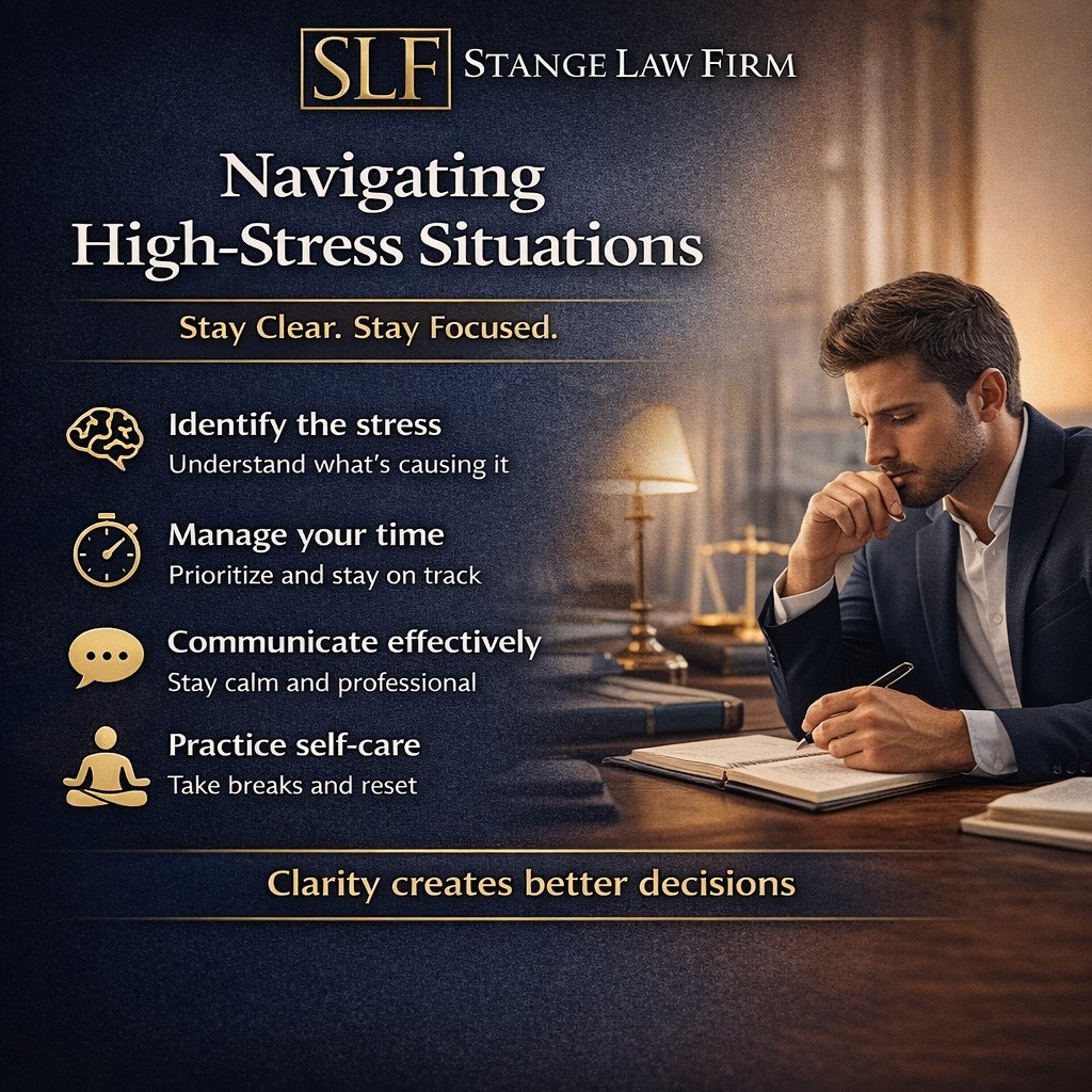 Stangelawfirm's tweet image. Stressful situations happen—but you don’t have to navigate them blindly. ⚖️

Simple steps can help you stay focused and in control when it matters most.

Learn more:
👉 stangelawfirm.com/blog/navigatin…

#LifeChanges #StressManagement #LegalSupport #NextSteps