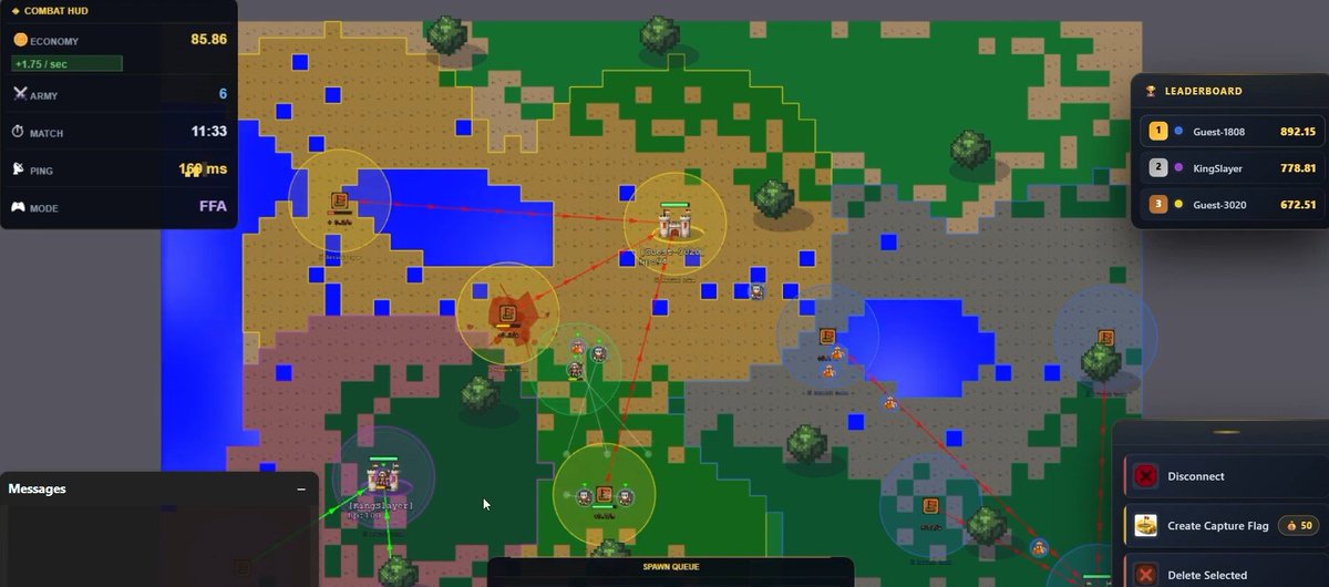 crap_crafter's tweet photo. @JaykhatriDev https://t.co/aFNsNnksmF - A Multiplayer RTS game for the web, compatible with mobile / PC
is a solo-dev project, and I'm actively taking feedback and incorporating changes! Also have a discord community for it.
#indiegame #rts #iogame #browsergame #multiplayer https://t.co/iWmEI3UwSh