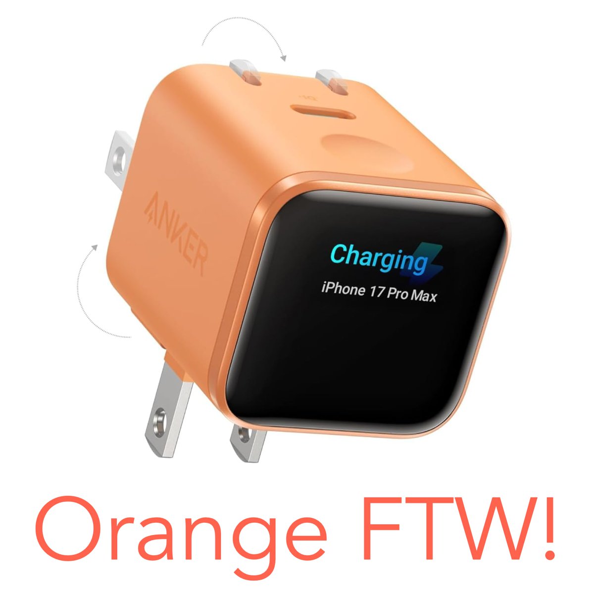 cultofmac's tweet image. 🔥 DEAL OF THE DAY: One of our very favorite travel accessories -- a tiny, smart 45W GaN fast charger with foldable plugs from Anker -- is on sale for just $29.99. And it comes in orange! #affiliate

dlvr.it/TRsy02