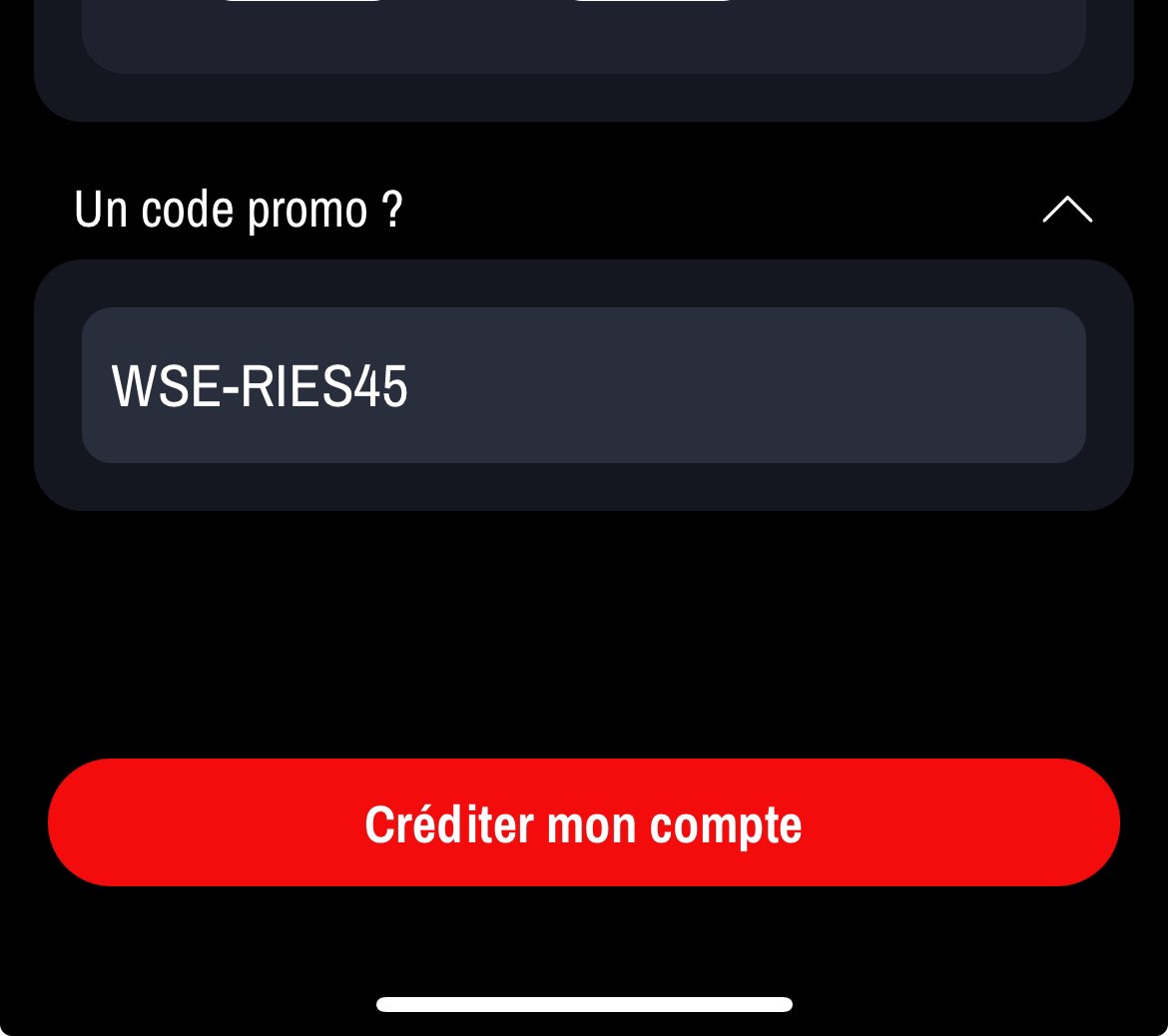 Geoff_GSttv's tweet photo. @WinamaxSport bonsoir je viens de déposer 25e avec le code WSE-RIES45 comme reçus par email et je n’est rien eu j’ai également vus qu’il y a le code mais sans le - dites moi svp que je vais quand même recevoir 50% de mon dépôt même si j’ai mis un - ? SVP merci 
Pseudo : Geoff_GS https://t.co/lW0ZWfcXh7