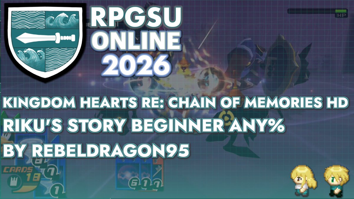 rpgsumarathon's tweet photo. Join us for the last run of the marathon as rebeldragon95 uncovers the story of Riku in Kingdom Hearts Re: Chain of Memories!  

https://t.co/fXYOLwxYFb https://t.co/OSYWMqiroj