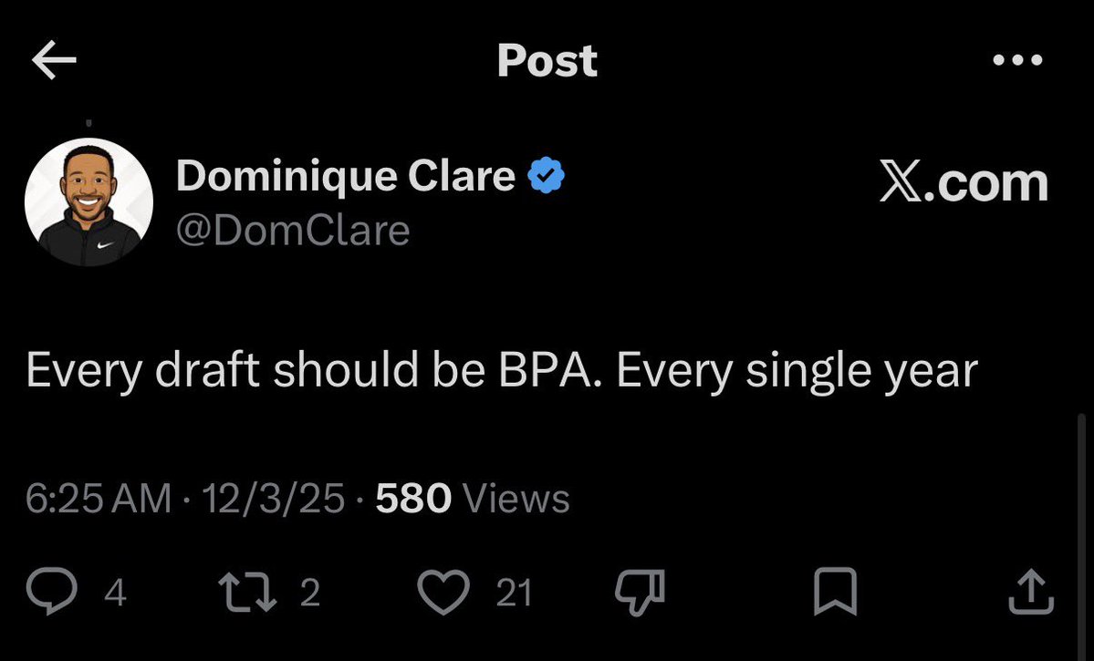 Dominique Clare tweet media