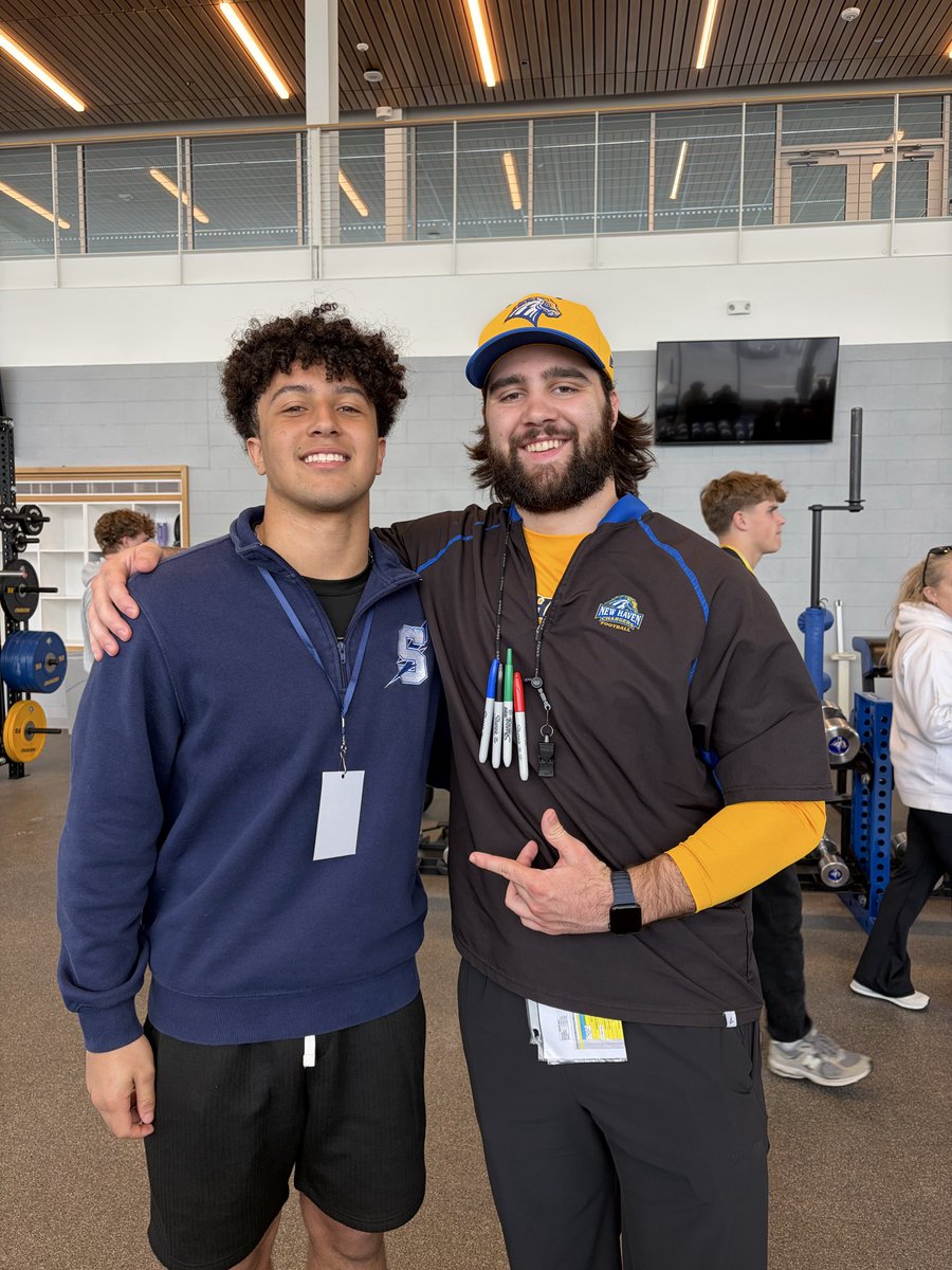 JadenLock0's tweet photo. Had an amazing visit at New Haven today, Thank you for inviting me‼️
@CoachJZamot @GuilfoyleCoach @MattReardon_08 @CoachTMims 
#FAST @CoachRossNCSA @CoachHayden56 @SSHS_CoachCoons @CoachFulger @PRZcory @UNewHavenFB https://t.co/dzWy5XDkaD