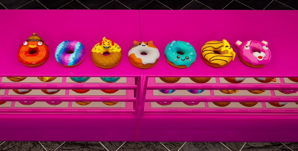 Some Fortnite donuts we added to Mic Up🍩
made by <a href="/DanielDev_UEFN/">Daniel Dev</a>