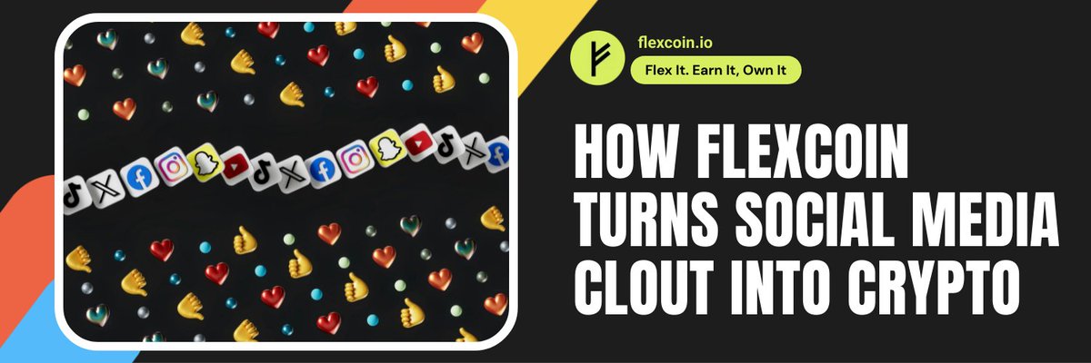 FlexCoinGlobal's tweet photo. How FlexCoin Turns Social Media Clout into Crypto

https://t.co/pJuoZTuJYQ https://t.co/5tNil30MN2