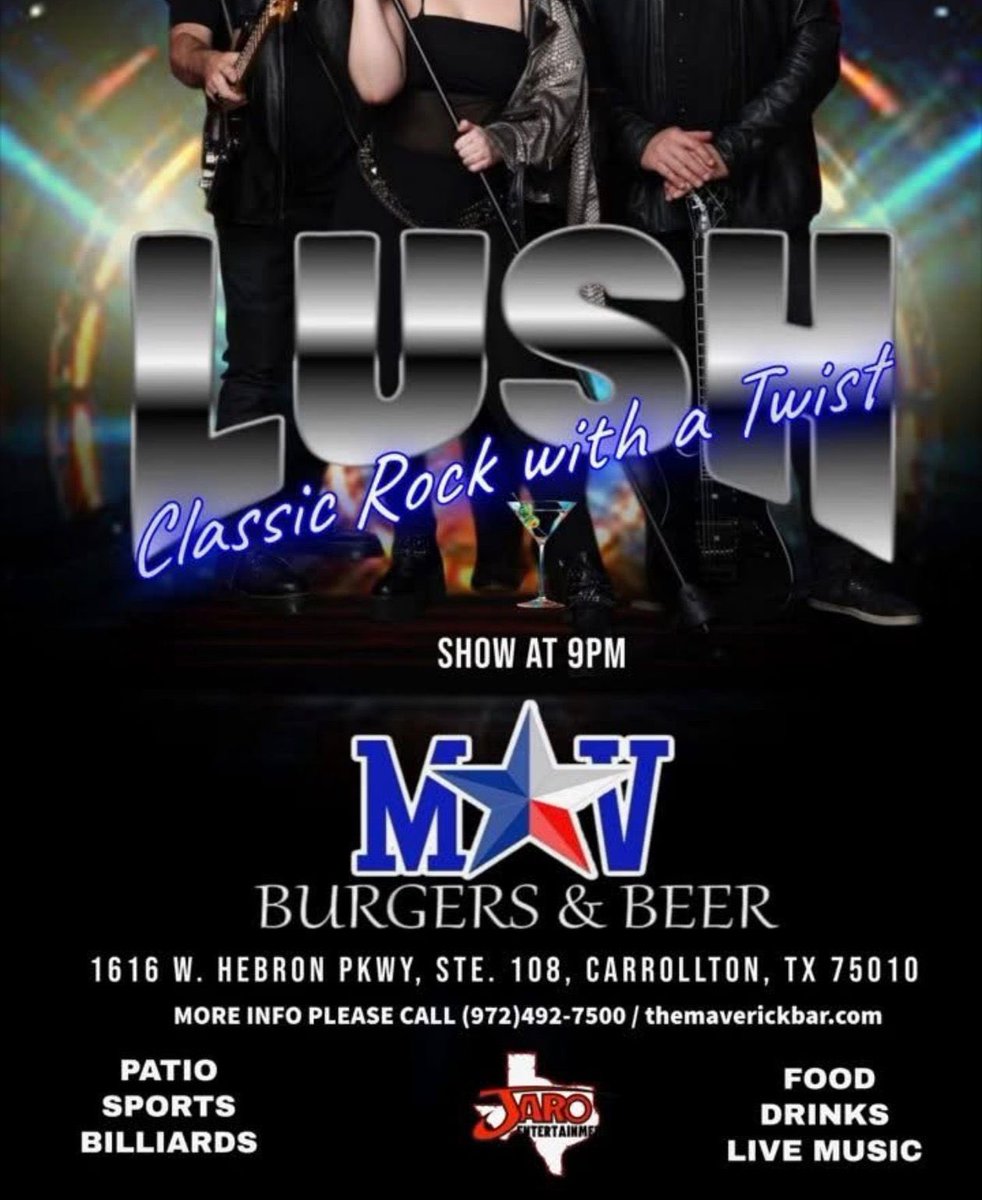 TheMAVERICKBar's tweet photo. Tonight @TheMAVERICKBar ! 4/4 LUSH DFW at 9pm! https://t.co/dW4WJUvQlT