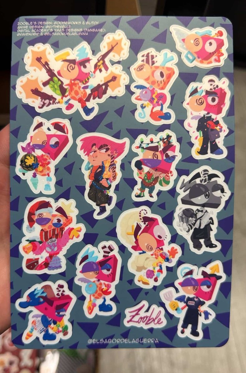lara_g_rguez's tweet photo. The sticker sheets are here. So, you can now pre-order them
If you have placed an order already, dw, I'll send everything together so I'll refund you the second shipping fee
#illustration #TADC #tadcfanart #Tadczooble #TADCGangle #bazooble #evilgangle #jjbafanart #jojo https://t.co/gyPaj9wBmW
