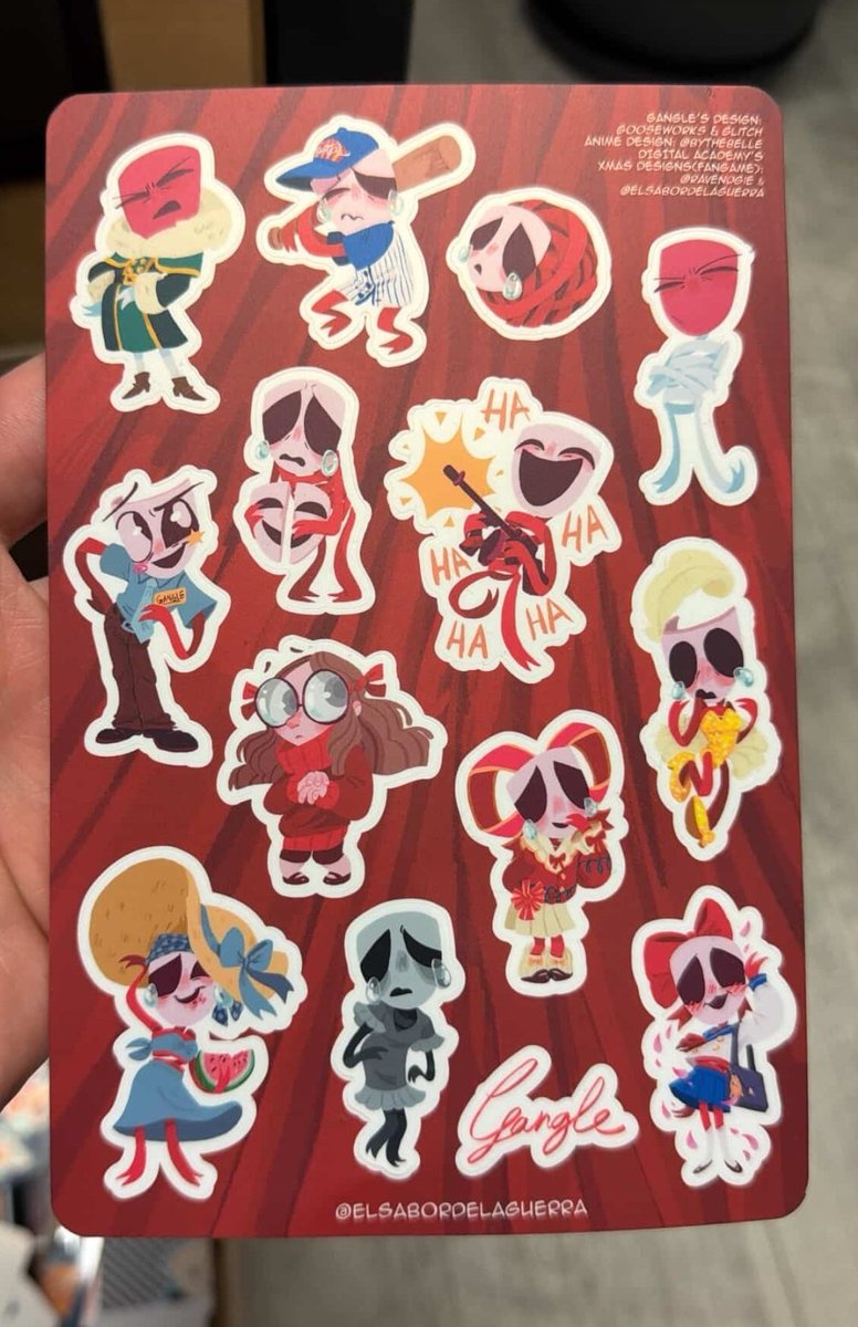 lara_g_rguez's tweet photo. The sticker sheets are here. So, you can now pre-order them
If you have placed an order already, dw, I'll send everything together so I'll refund you the second shipping fee
#illustration #TADC #tadcfanart #Tadczooble #TADCGangle #bazooble #evilgangle #jjbafanart #jojo https://t.co/gyPaj9wBmW