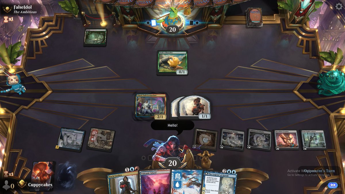 JoshuaBluee's tweet photo. Turn 2 with a Tolarian Academy things. https://t.co/B8TLSoNq5G
