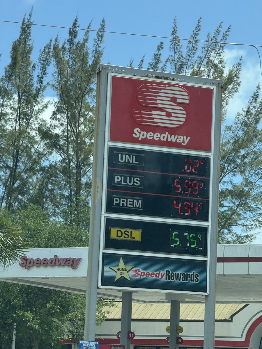 CoachGPM's tweet photo. @juanyc11 @OmarKelly What are you talking about? Look at how cheap unleaded is on Bird Road 😂….. But seriously….we’re so screwed…. https://t.co/9NcUD3h4wp