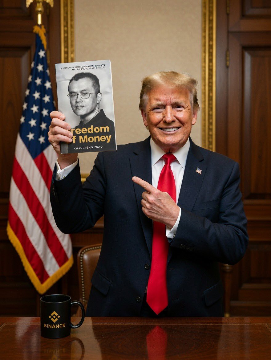 Without that pardon last October, <a href="/cz_binance/">CZ 🔶 BNB</a> would still be carrying a federal conviction - rights stripped, opportunities curtailed; hopefully there’s a mention in ‘𝔽ℝ𝔼𝔼𝔻𝕆𝕄 𝕆𝔽 𝕄𝕆ℕ𝔼𝕐’ about it?. 

From the trenches: Thank you, President <a href="/realDonaldTrump/">Donald J. Trump</a>.
How can