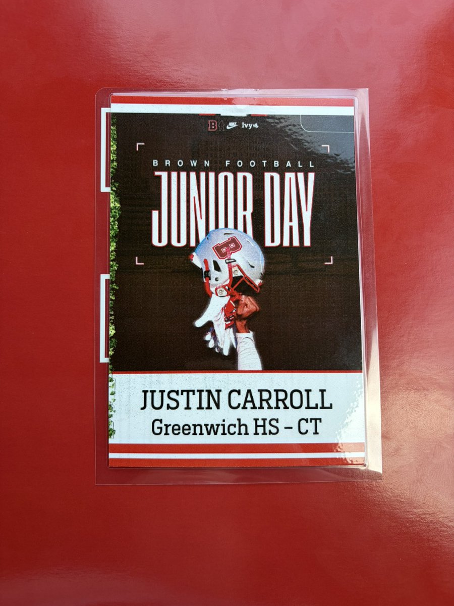 JustinC5066's tweet photo. Had a great day at @BrownU_Football 
Thanks @CoachW_Edwards @Coach_Mul @BrownHCPerry 
@GreenwichFB https://t.co/IJpc7SxORZ
