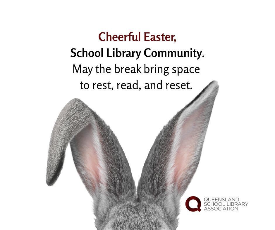 QldSLA's tweet photo. Happy Easter 2026, everyone!
#Easter2026 #SchoolLibrary #HappyEaster #EasterReads #BookishEaster #QLDSchoolLibraries https://t.co/3OcEb5Ie0h