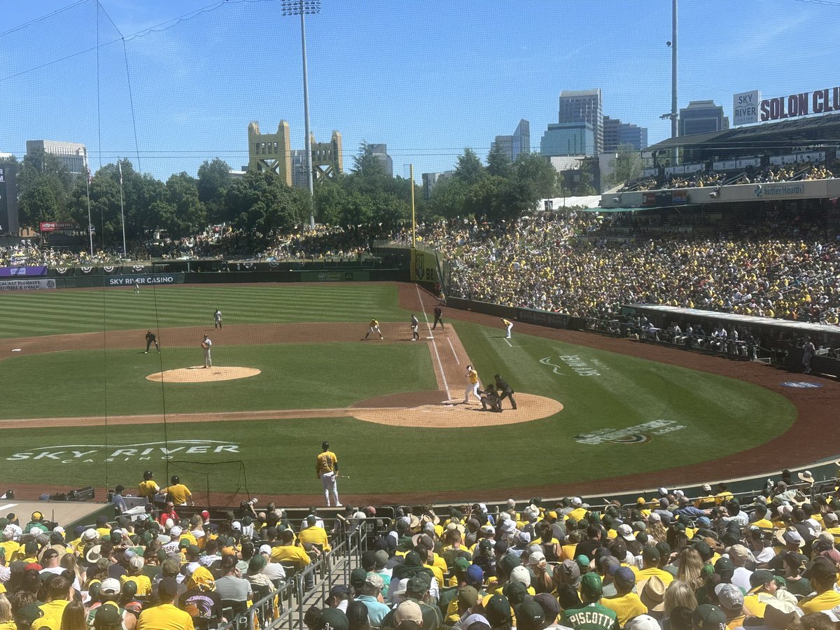Could not ask for nicer weather today at Sutter Health Park. <a href="/Athletics/">Athletics</a>