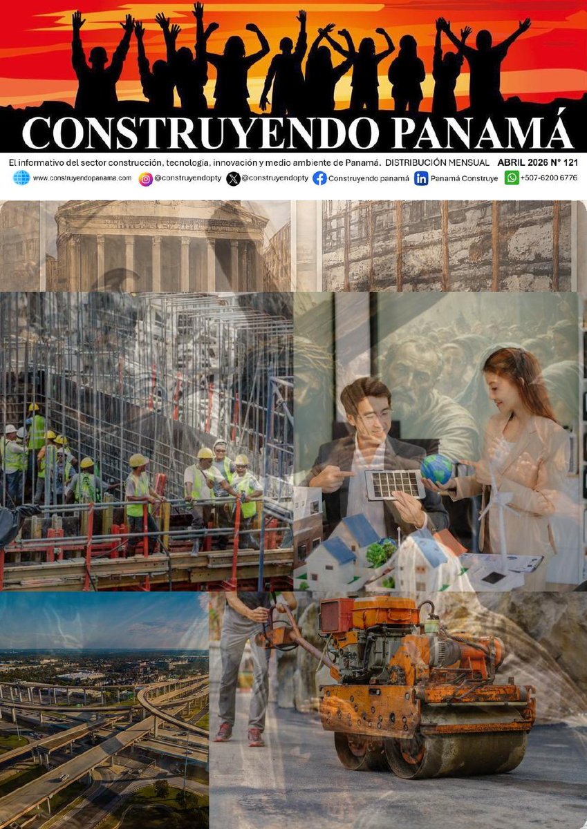 construyendopty's tweet photo. Edición del Mes de Abril 2026 de la Revista "Construyendo Panamá" con artículos interesantes y de actualidad, espero la disfrute....✔️✔️✔️ 
https://t.co/BY8HIPjnlW https://t.co/MQrhKmzw4S