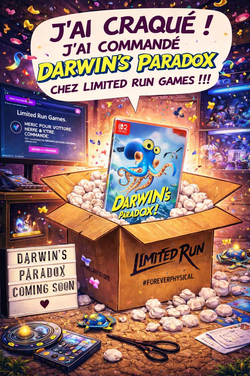 _MattOTH_'s tweet image. n j'ai craqué j'ai commandé #darwinsparadox chez @LimitedRunGames et je vous dis pourquoi dans la #reviews #gaming express de demain avec ma note!

#nintendoswitch2
#playstation