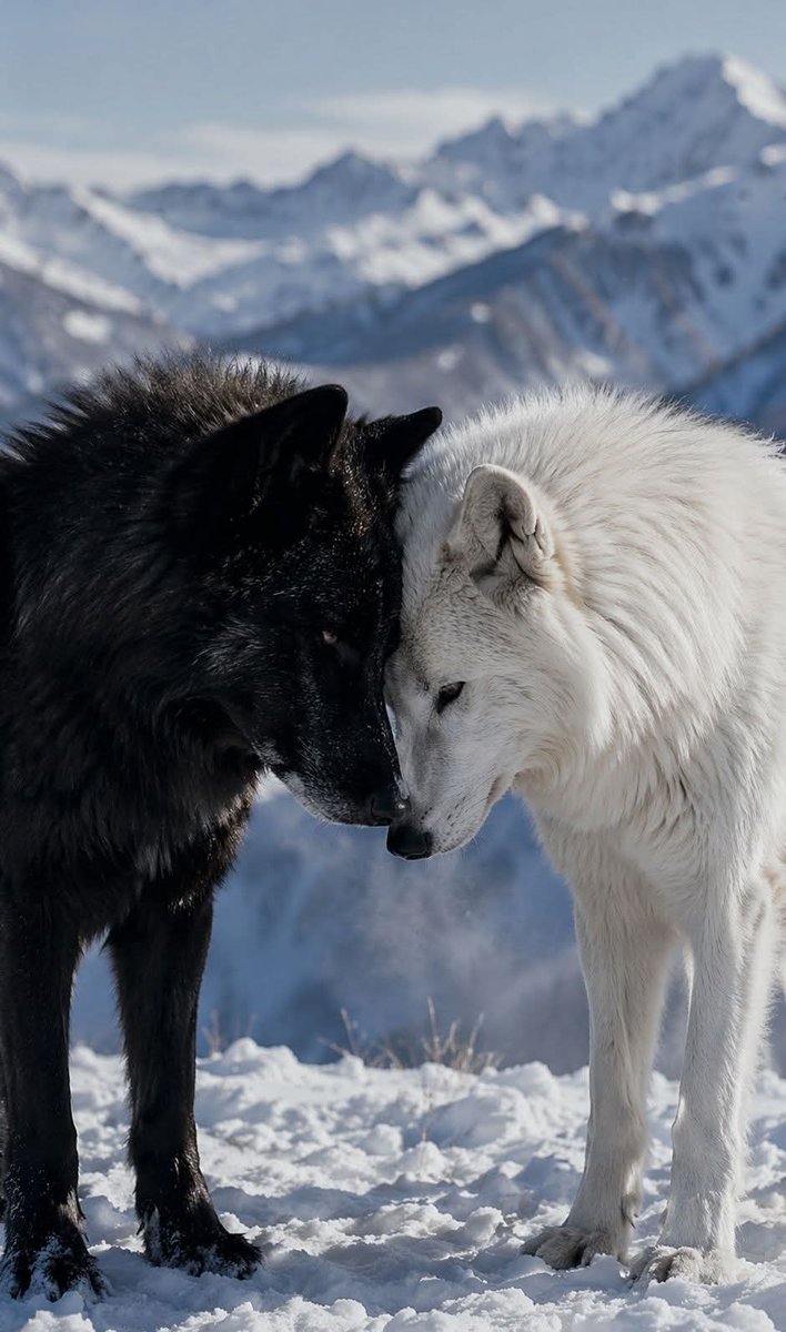Black and white, yet perfectly in harmony.