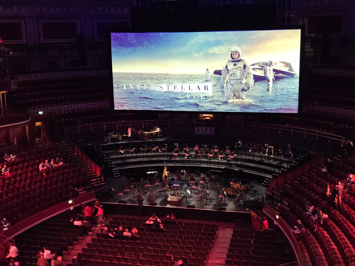 Dan723R's tweet photo. Interstellar Live today at @RoyalAlbertHall  was incredible. Just as it was 11 years ago at RAH when saw it performed live. Such amazing music and movie. https://t.co/zpdfSA0x48