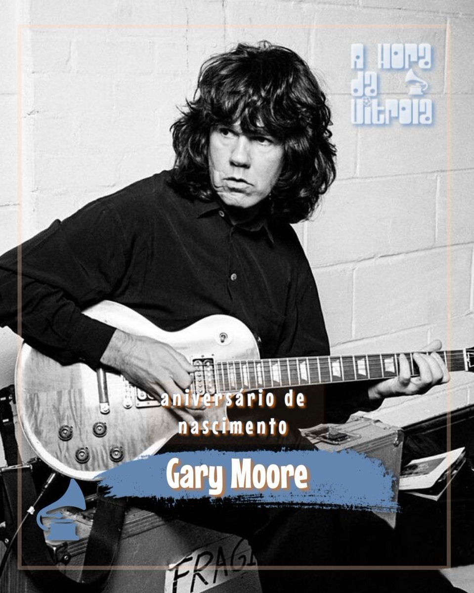 Hoje seria aniversário de 74 anos do guitarrista, cantor e compositor Gary Moore!

Talentoso e com um timbre intenso, ele se destacou como membro do Thin Lizzy e depois seguiu uma carreira solo de sucesso. Gary Moore era reverenciado por sua técnica e muita versatilidade!